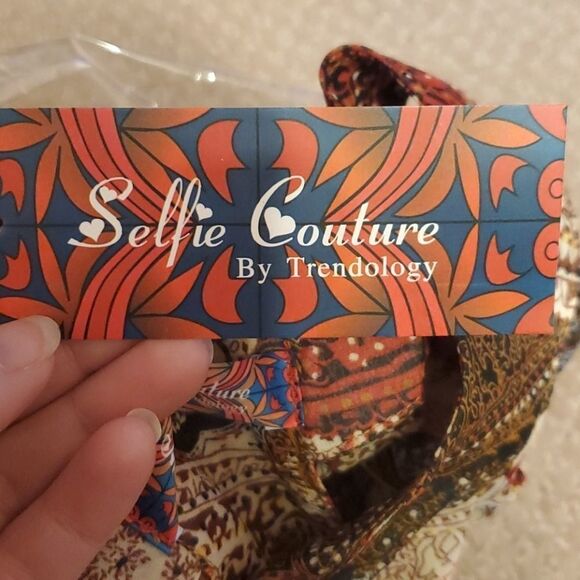 Boho Red Halter Neck Empire Maxi‎ Dress - Picture 5 of 6